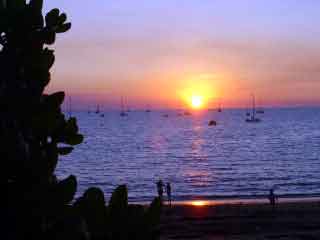 sunset over australia
