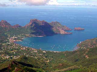 Taiohae Bay in the Marquesas