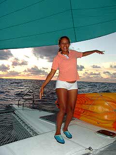 dancing for the trade winds while sailing the Pacific